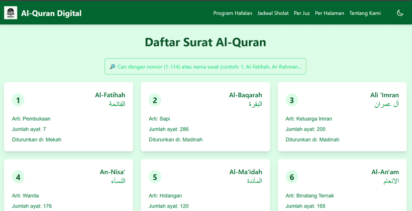 Aplikasi Hafalan Qur'an