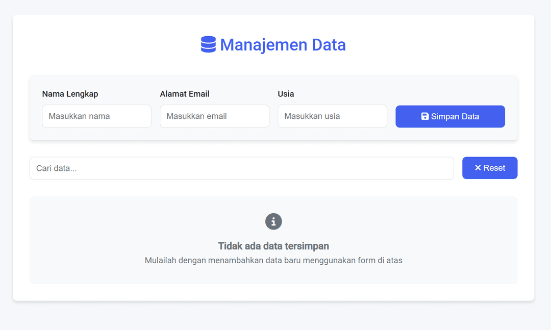 Manajemen Data PWA
