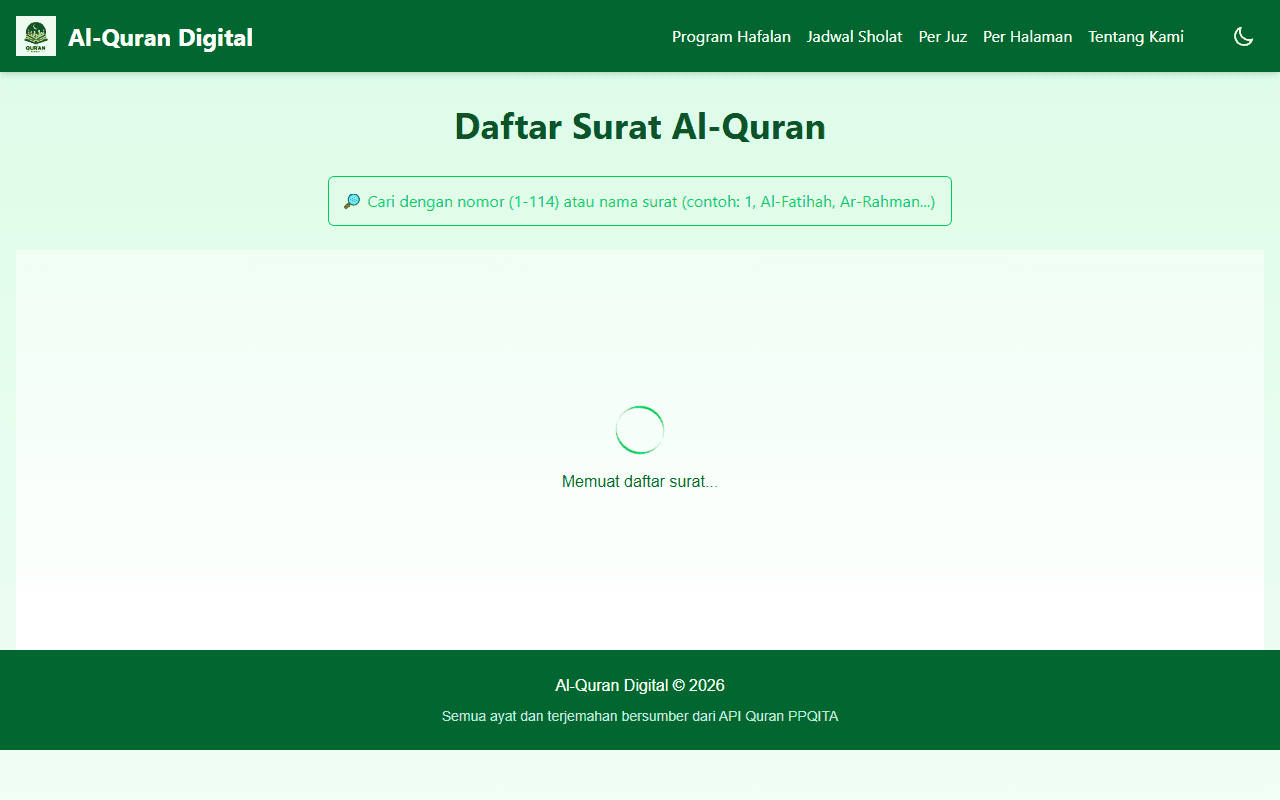Aplikasi Hafalan Qur'an